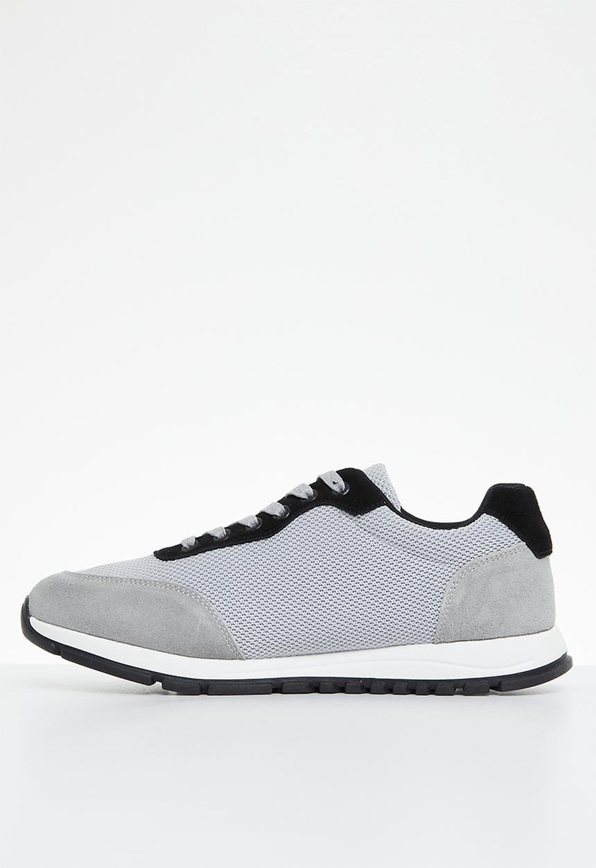 POLO - Crest side flash knit sneaker - grey