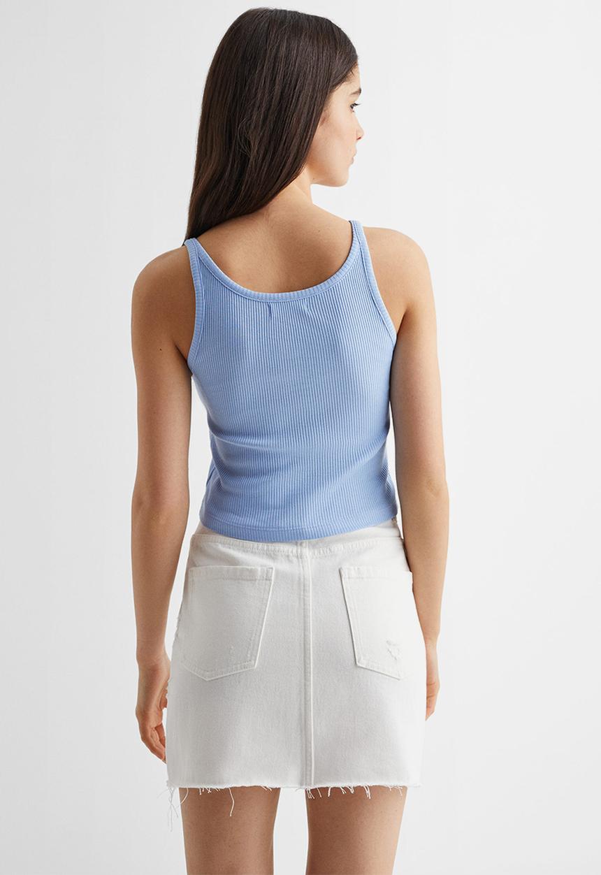 MANGO - T-shirt liberty - blue