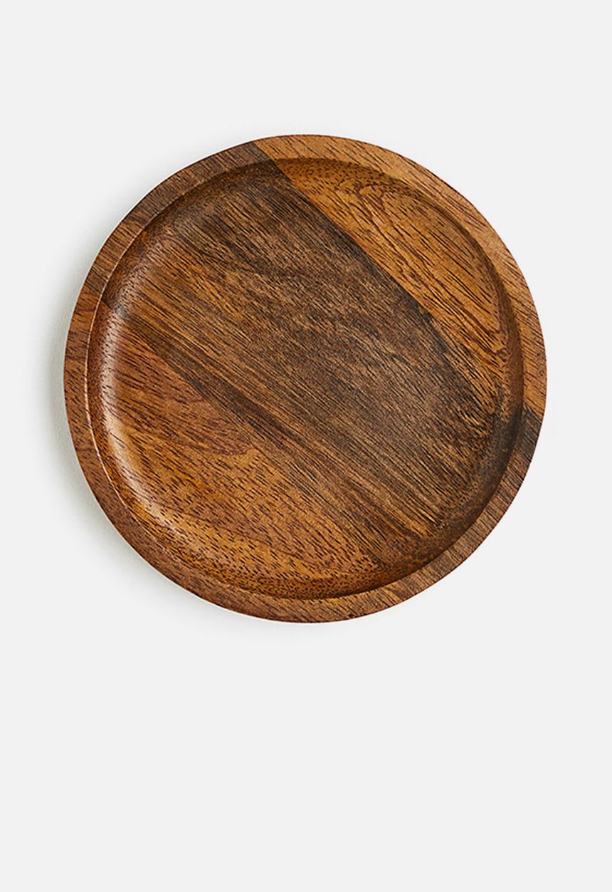 H&M - Small mango wood dish - brown