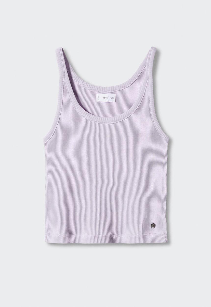 MANGO - T-shirt liberty - purple