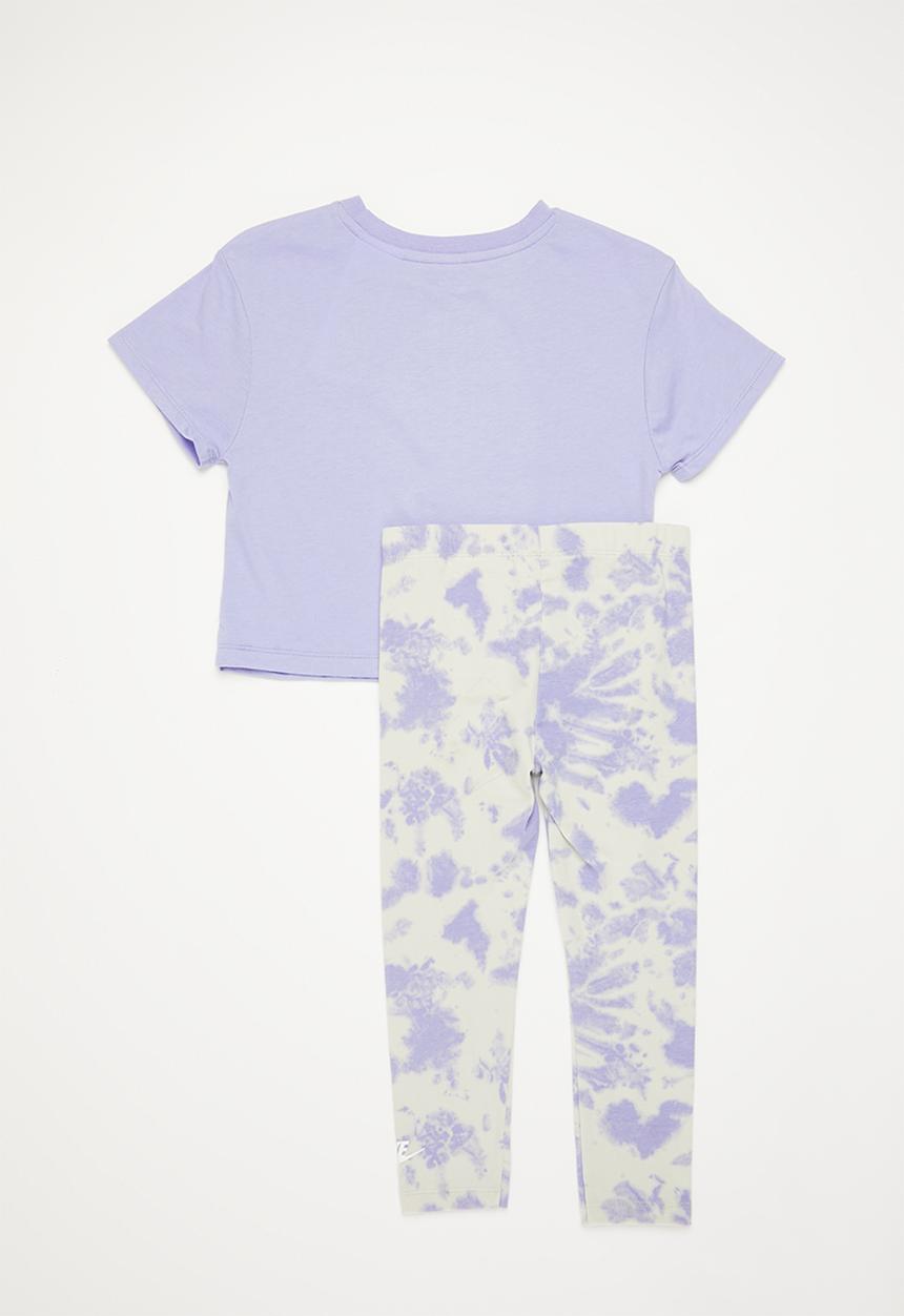Nike - Nkg cloud wash legging set - light thistle