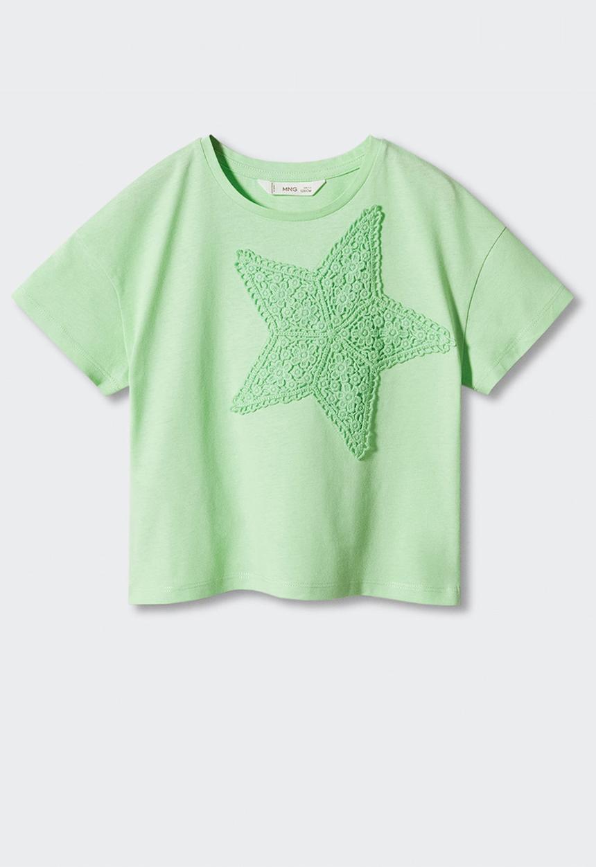 MANGO - T-shirt frida - green