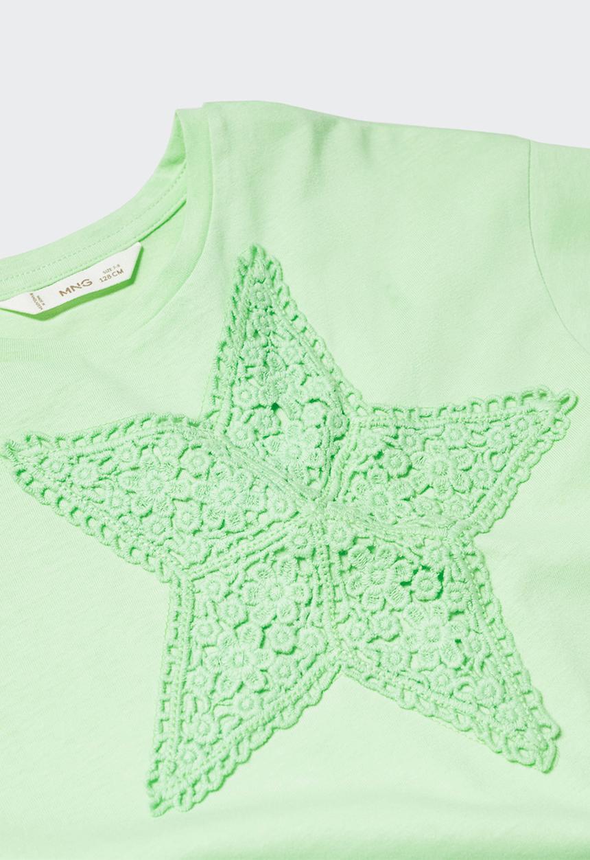 MANGO - T-shirt frida - green
