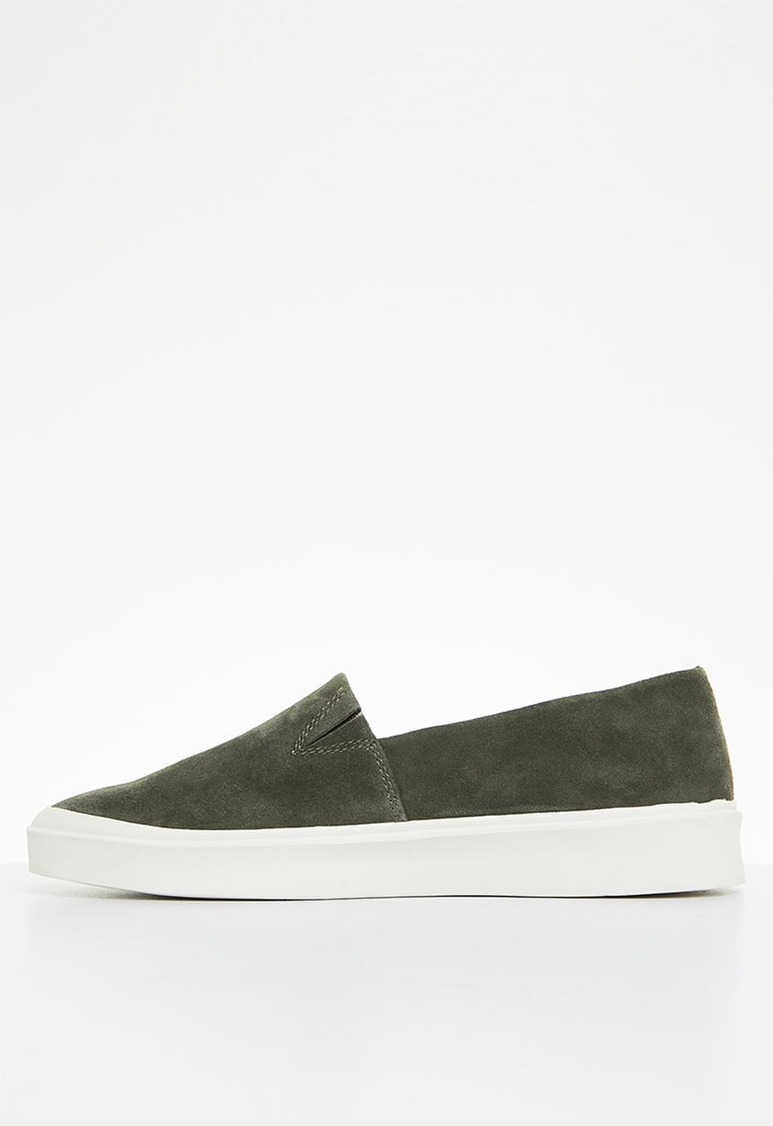POLO - Basic suede slip on - olive