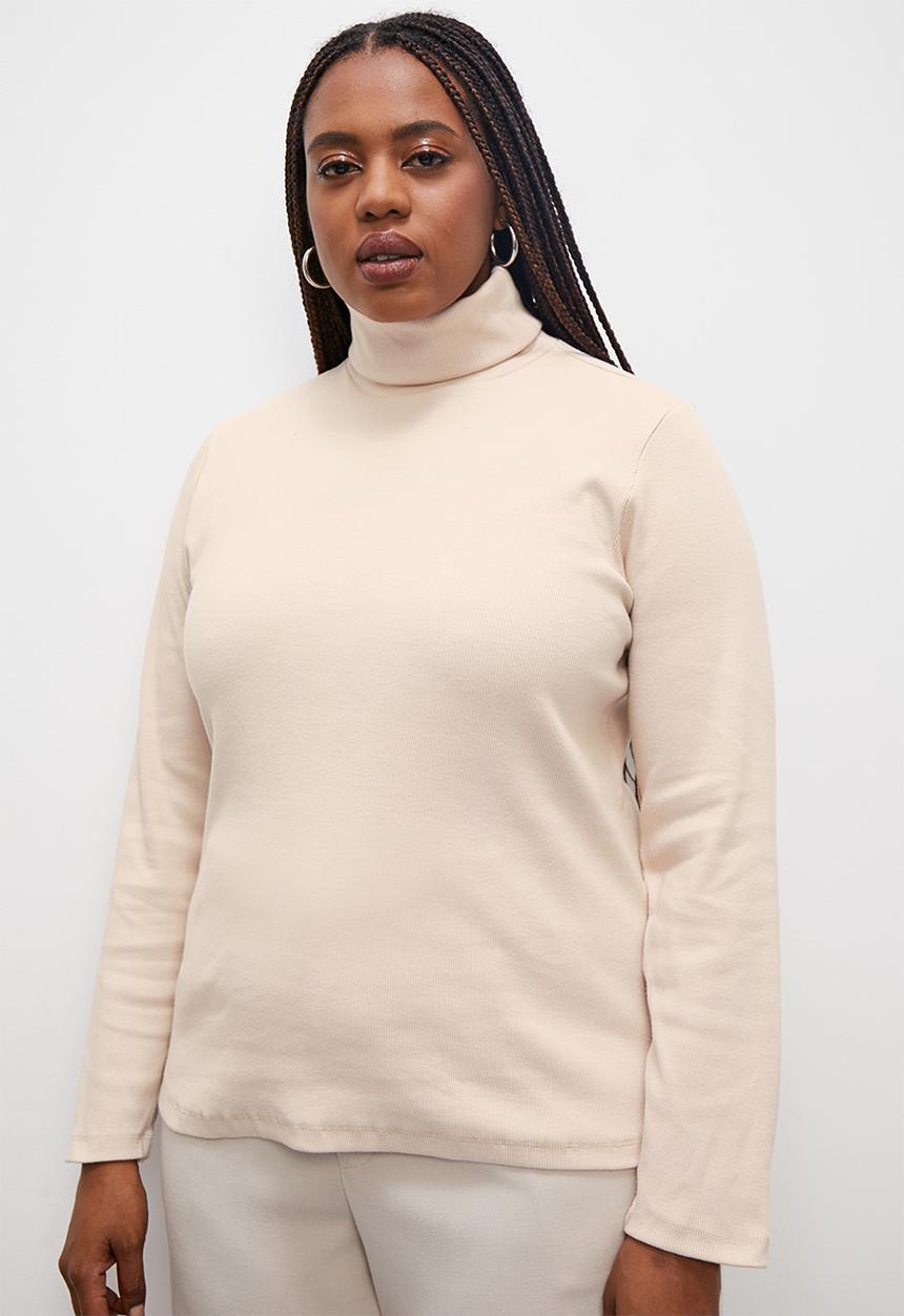 Superbalist - 2 Pack poloneck tee - choc and stone
