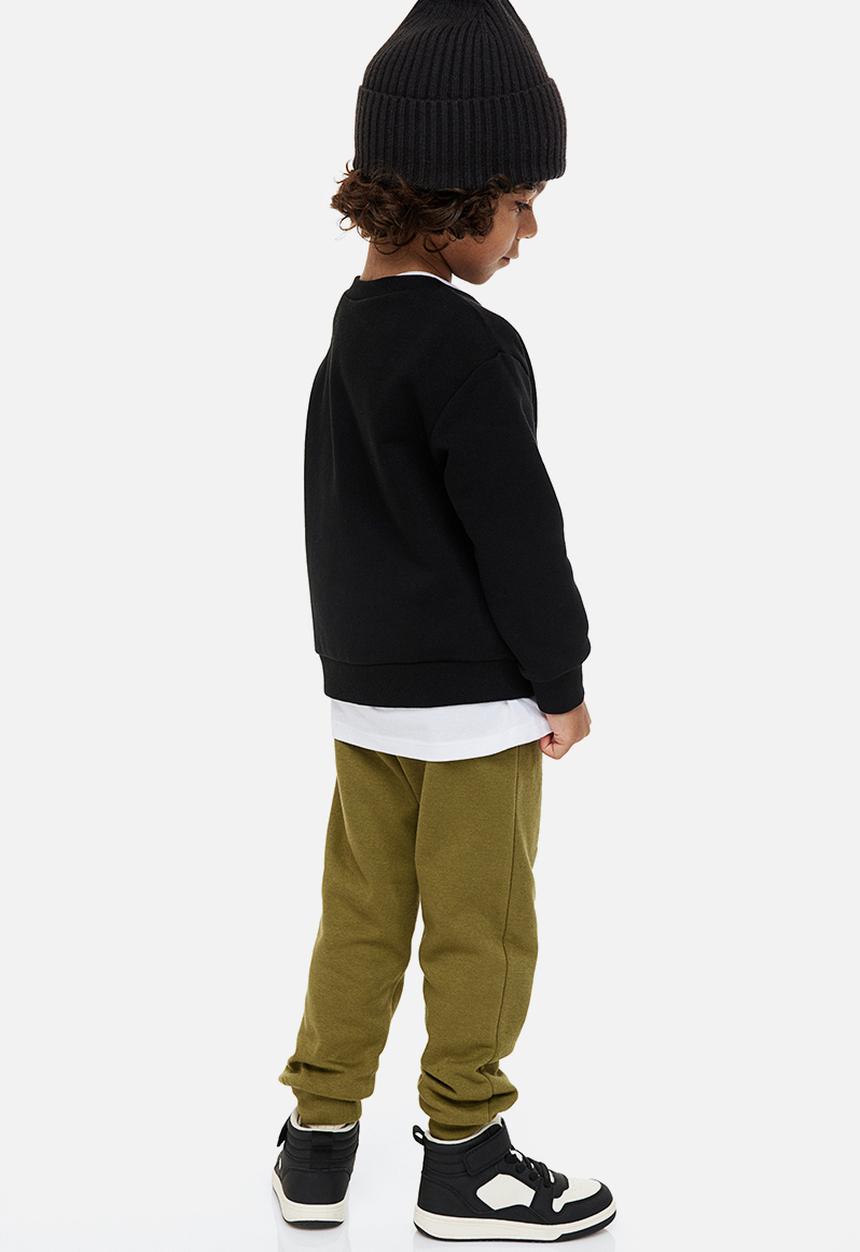 H&M - Printed joggers - olive green