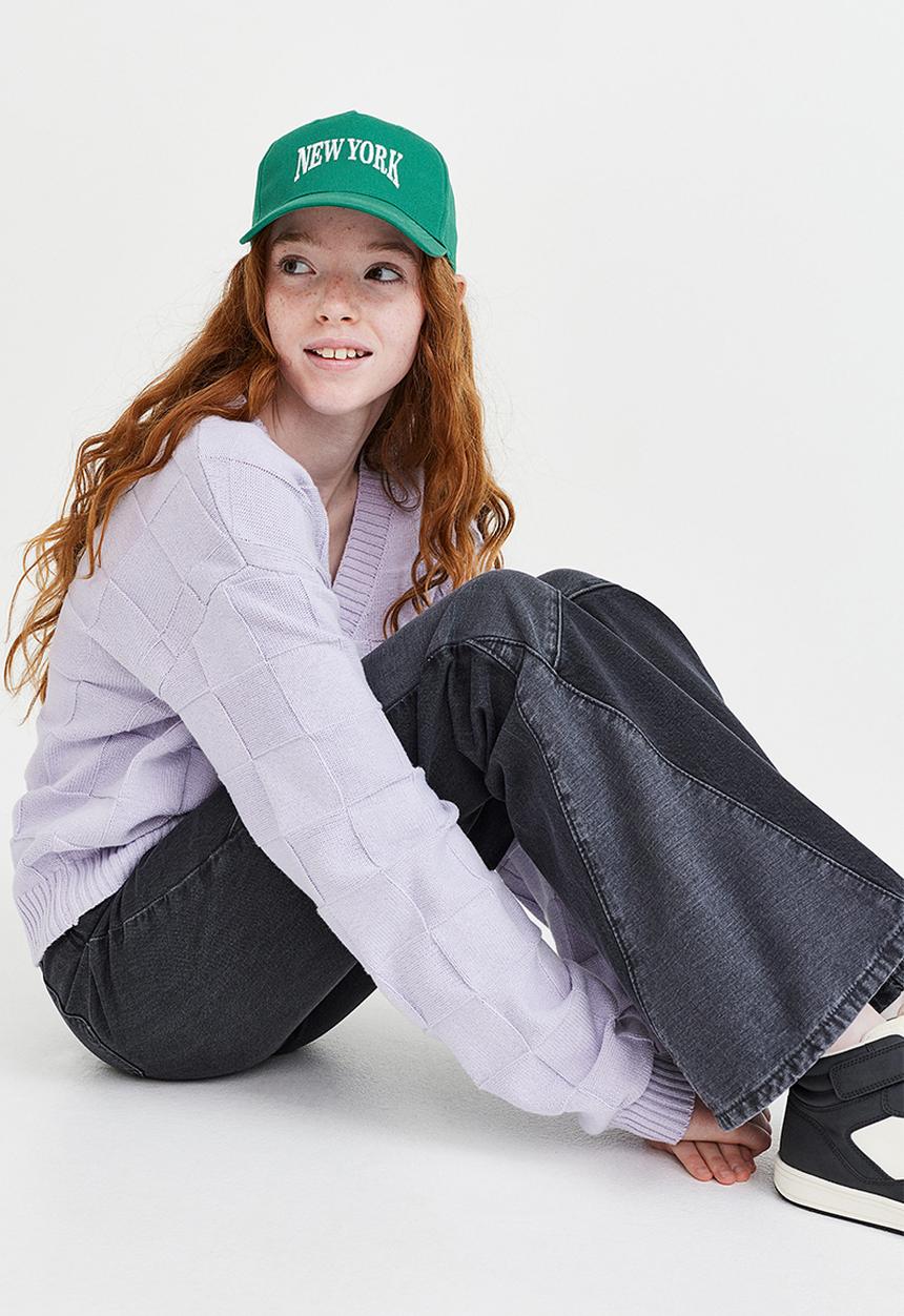 H&M - Flared leg high jeans - black/block-coloured