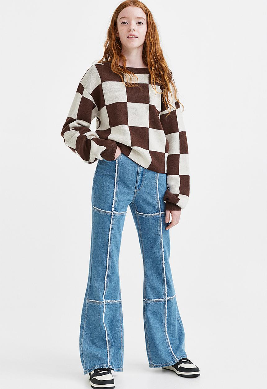 H&M - Flared leg high jeans - denim blue