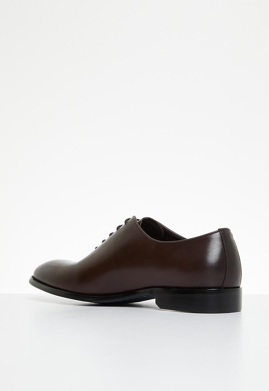 POLO - Oxford leather lace up - cognac