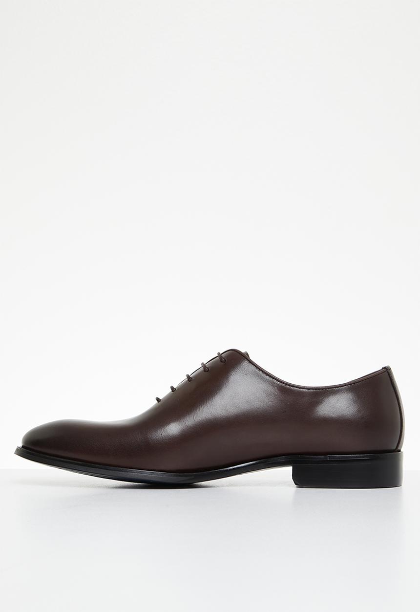 POLO - Oxford leather lace up - cognac