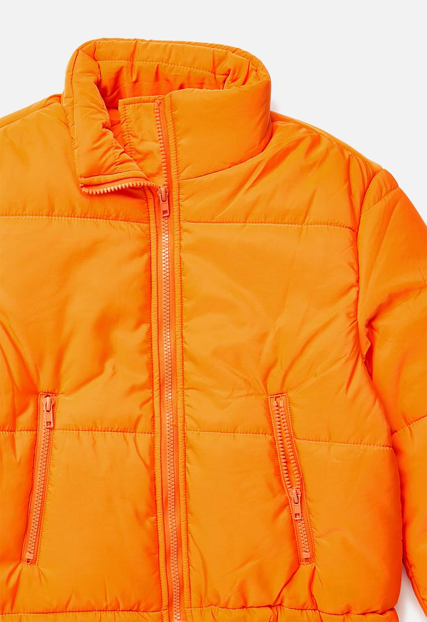 Blake - Cropped puffer - orange