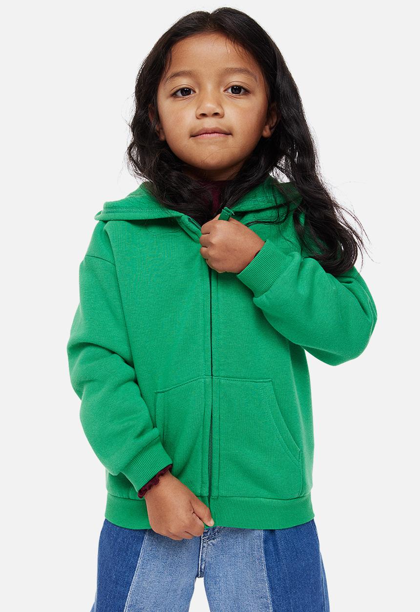 H&M - Zip-through hoodie - green