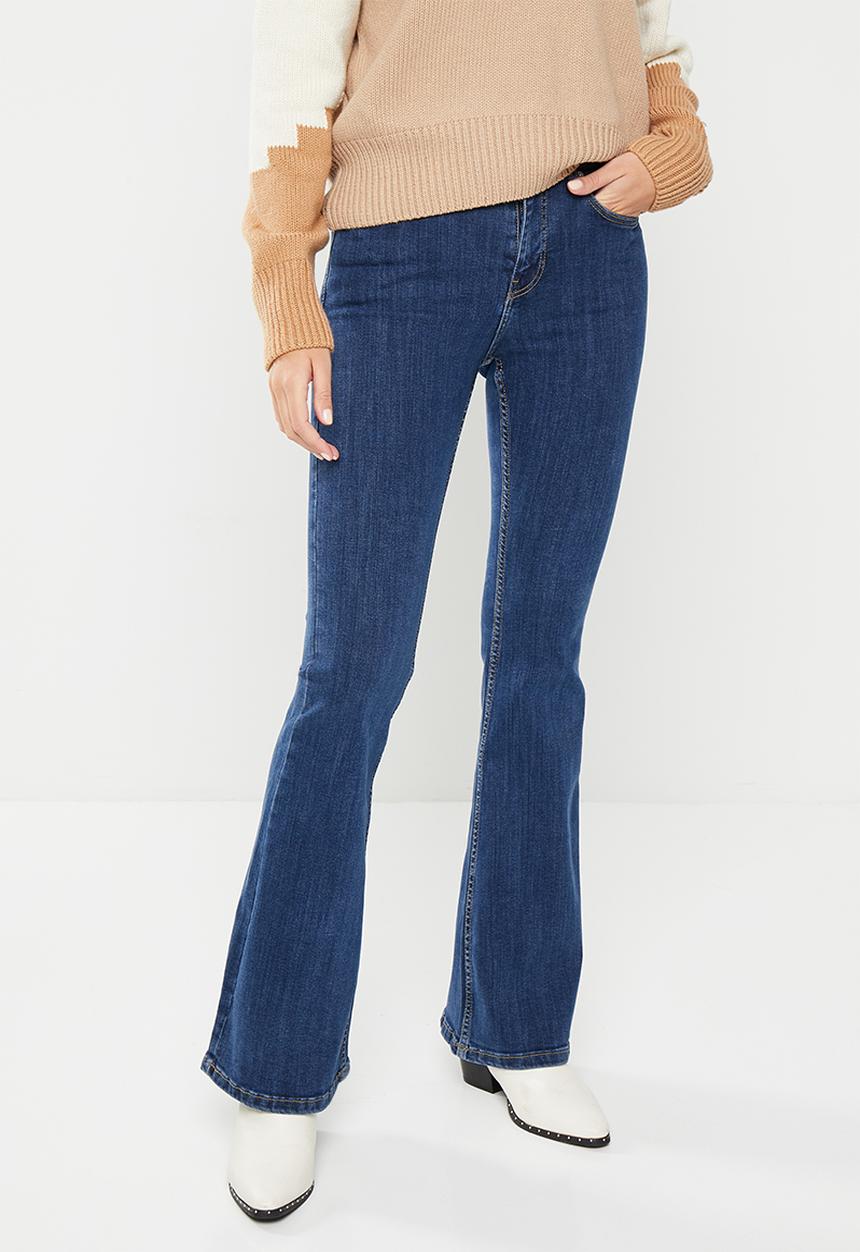 MANGO - Jean flare - dark blue 