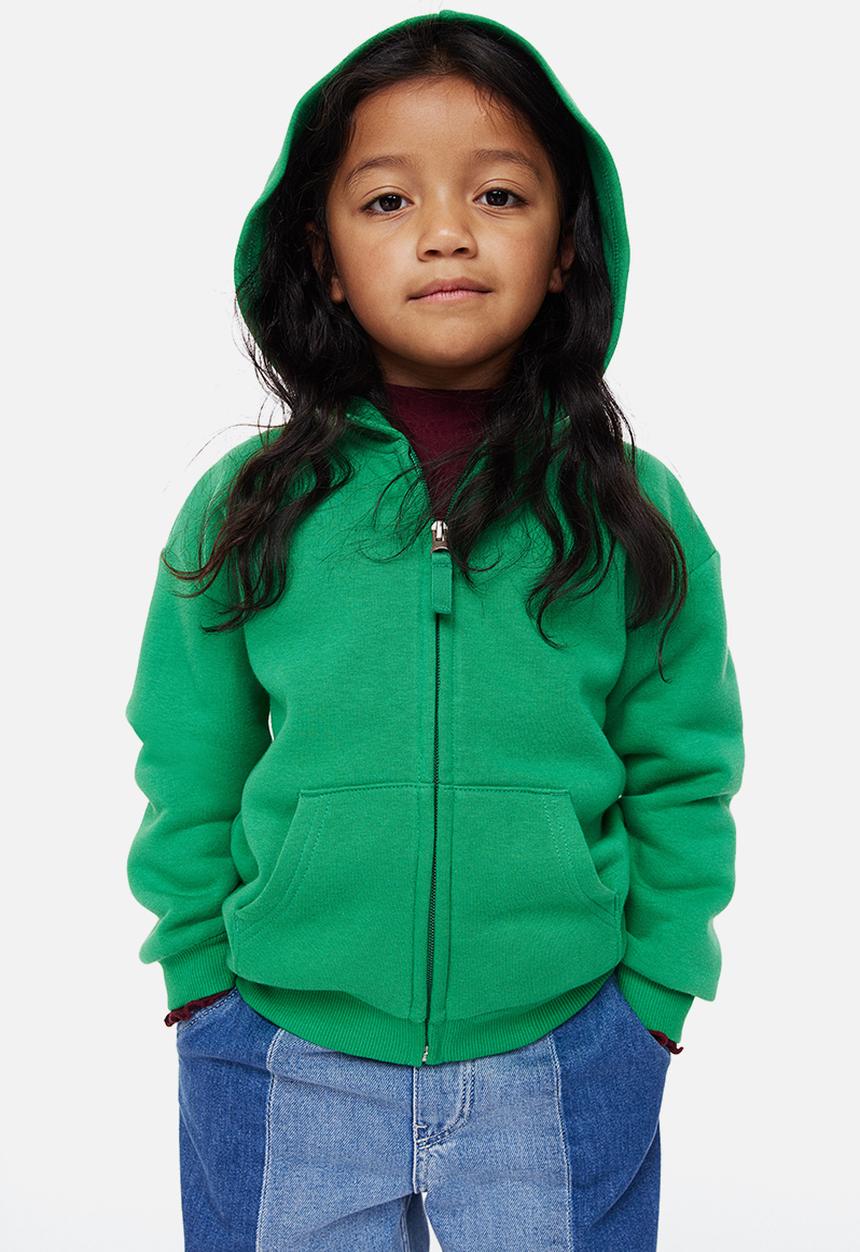 H&M - Zip-through hoodie - green