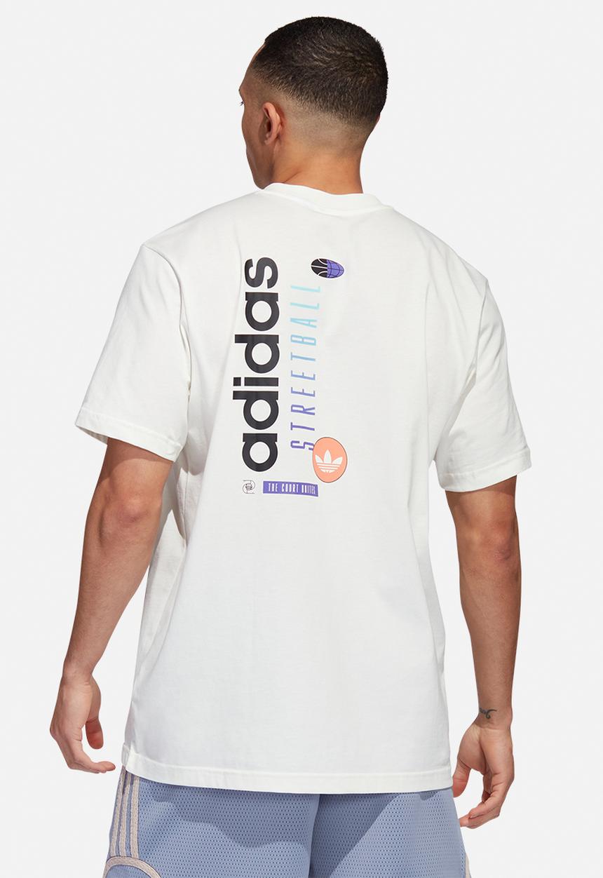 adidas Originals - Strball gfx tee - off white