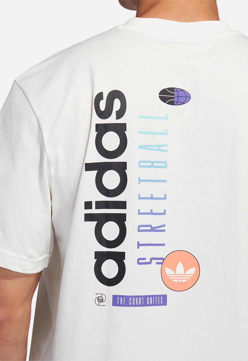 adidas Originals - Strball gfx tee - off white