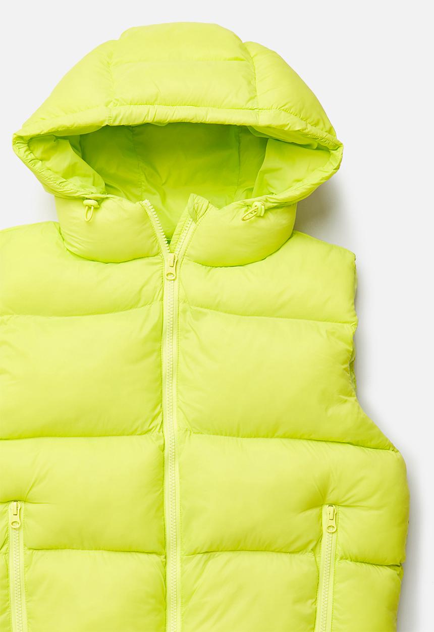 Blake - Hooded gilet - bright green