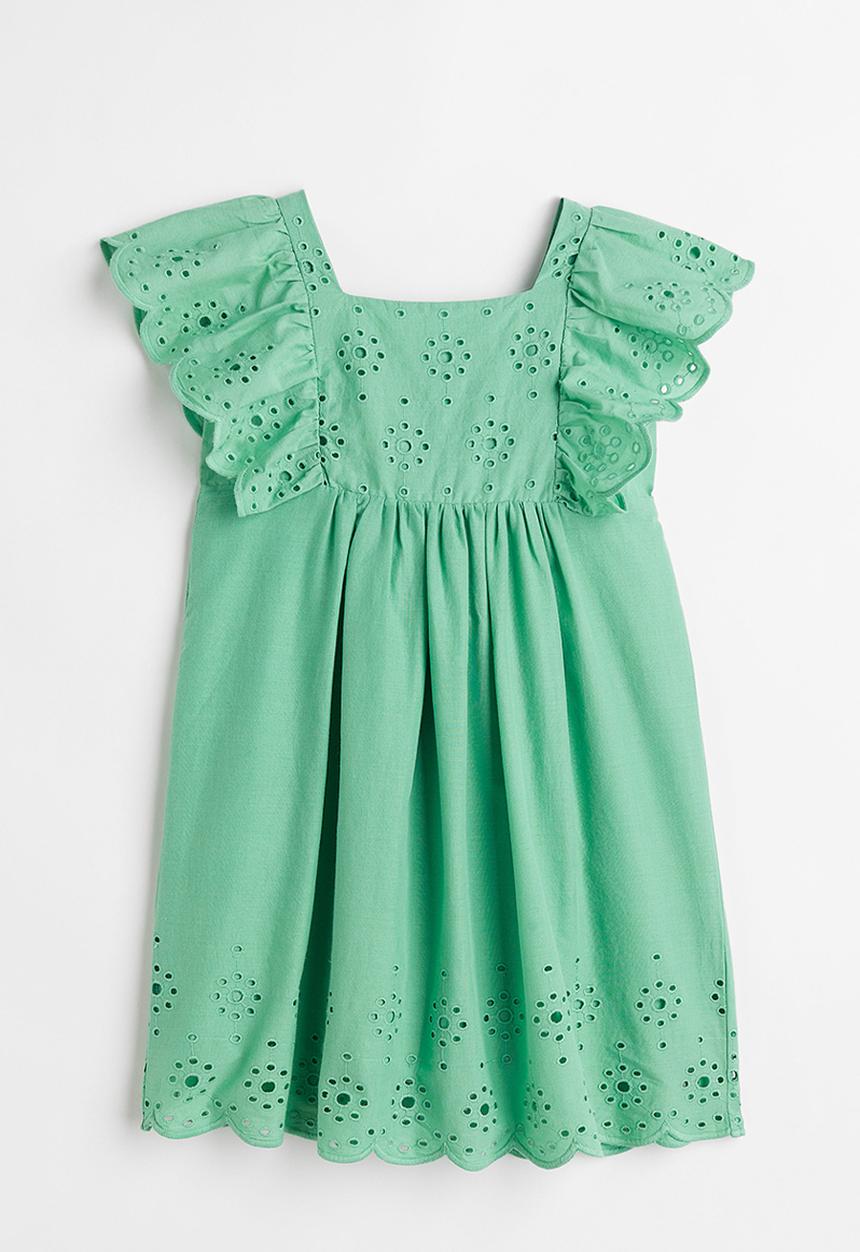 H&M - Cotton dress - green