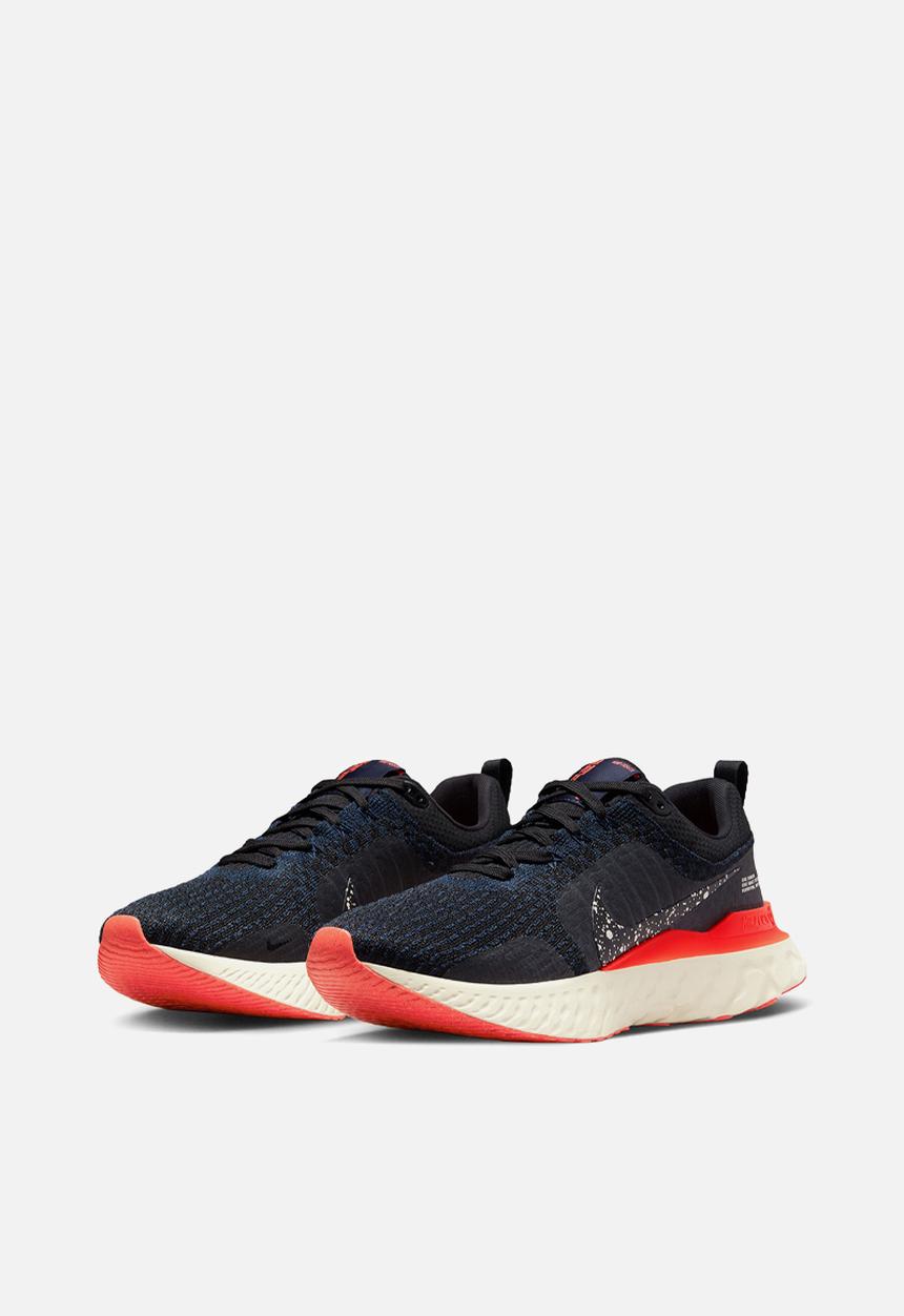 Nike react infinity run fk 3 - dz3014-002 - black/black-obsidian-bright ...