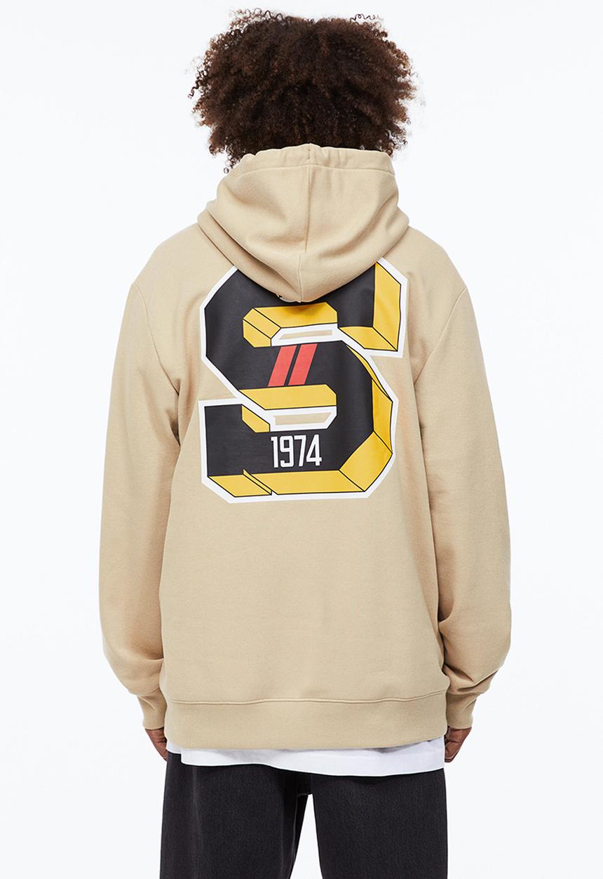 H&M - Regular fit hoodie - light beige/baseball