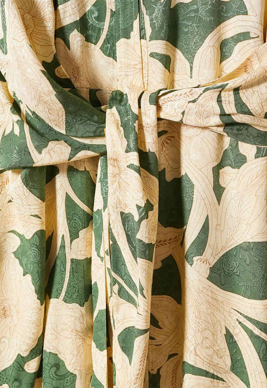 MANGO - Dress cammo - green