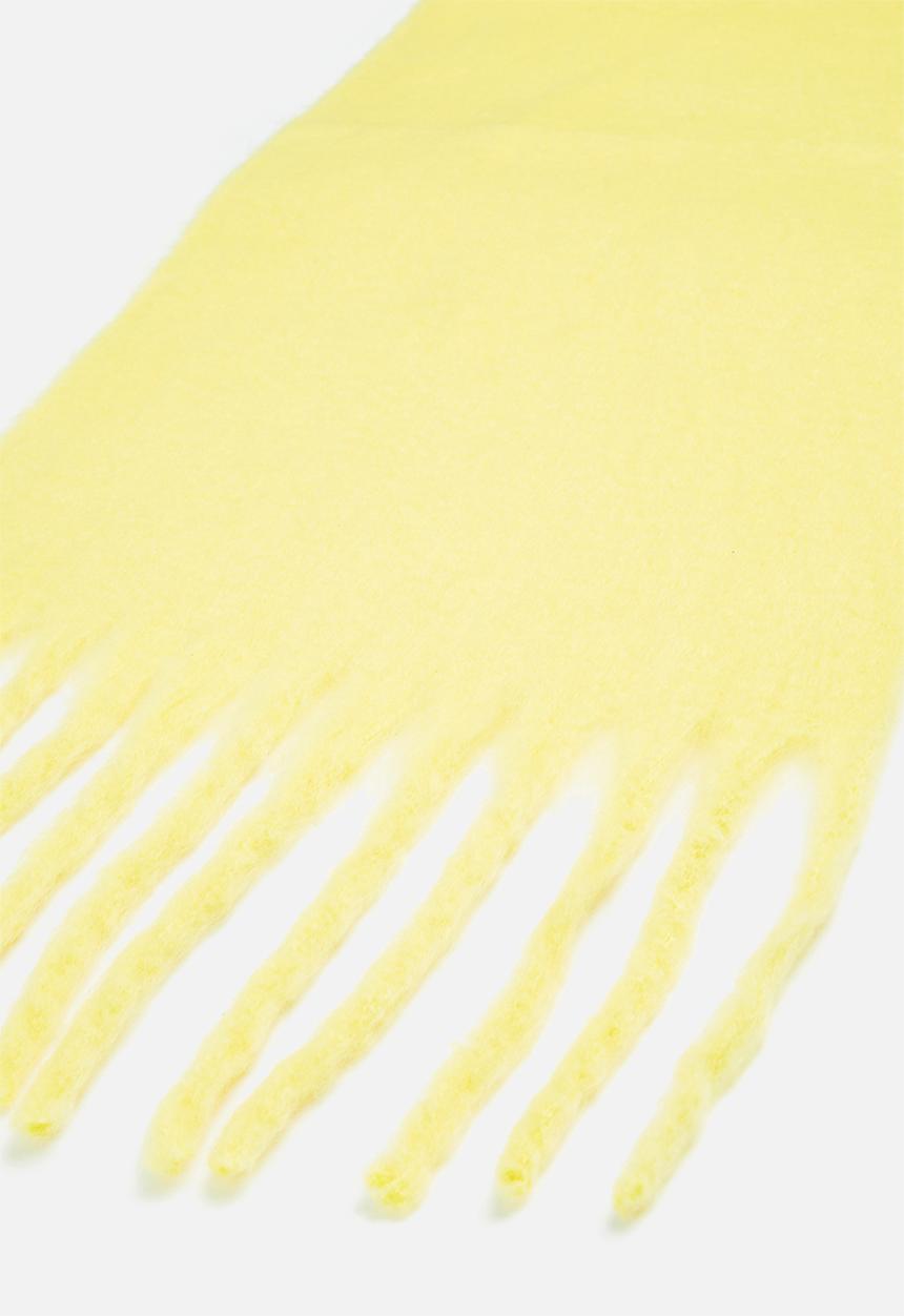 edit - Evie blanket fringe scarf - yellow