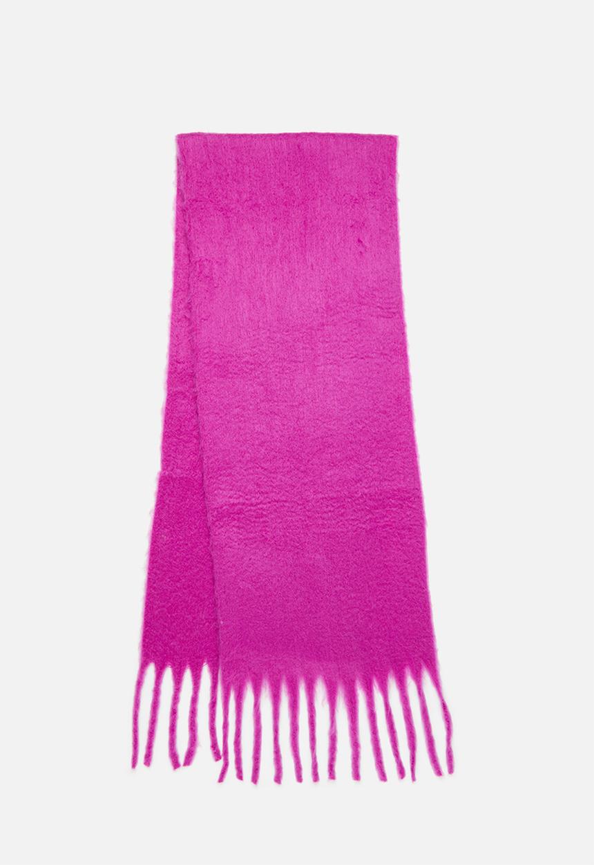 edit - Karla blanket fringed scarf - pink