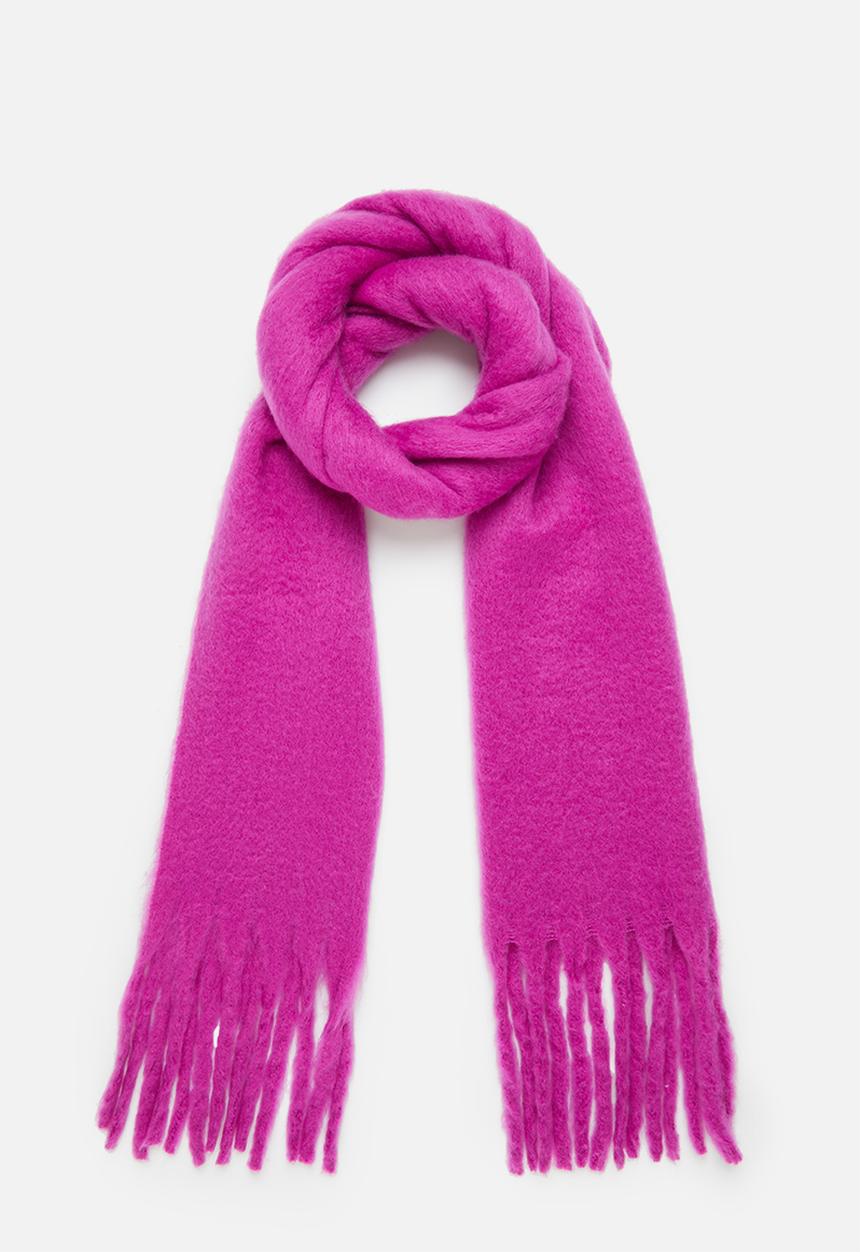 edit - Karla blanket fringed scarf - pink