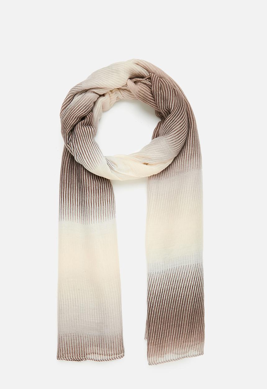 edit - Elsie  mid weight scarf - neutral 