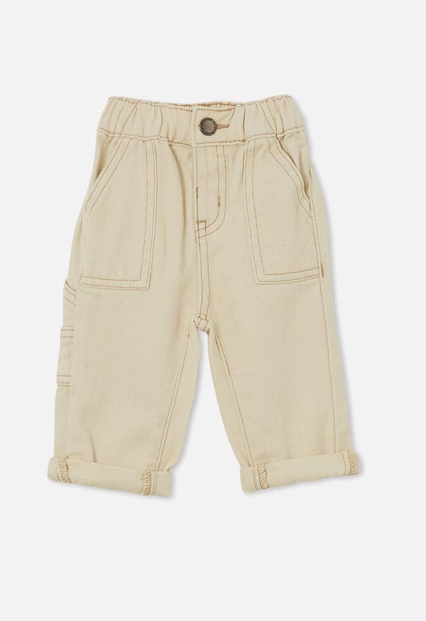 Cotton On - Kai baby carpenter jean - albany ecru