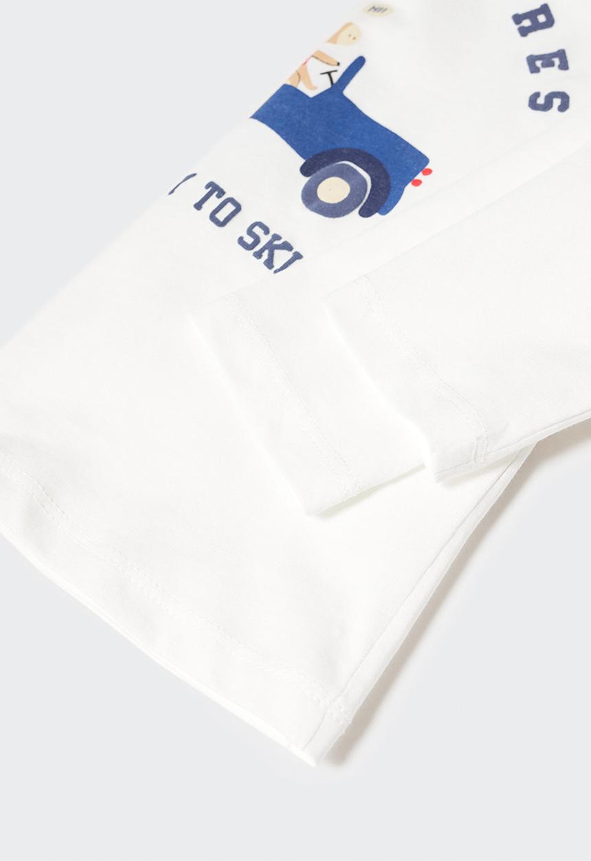 MANGO - T-shirt reno - natural