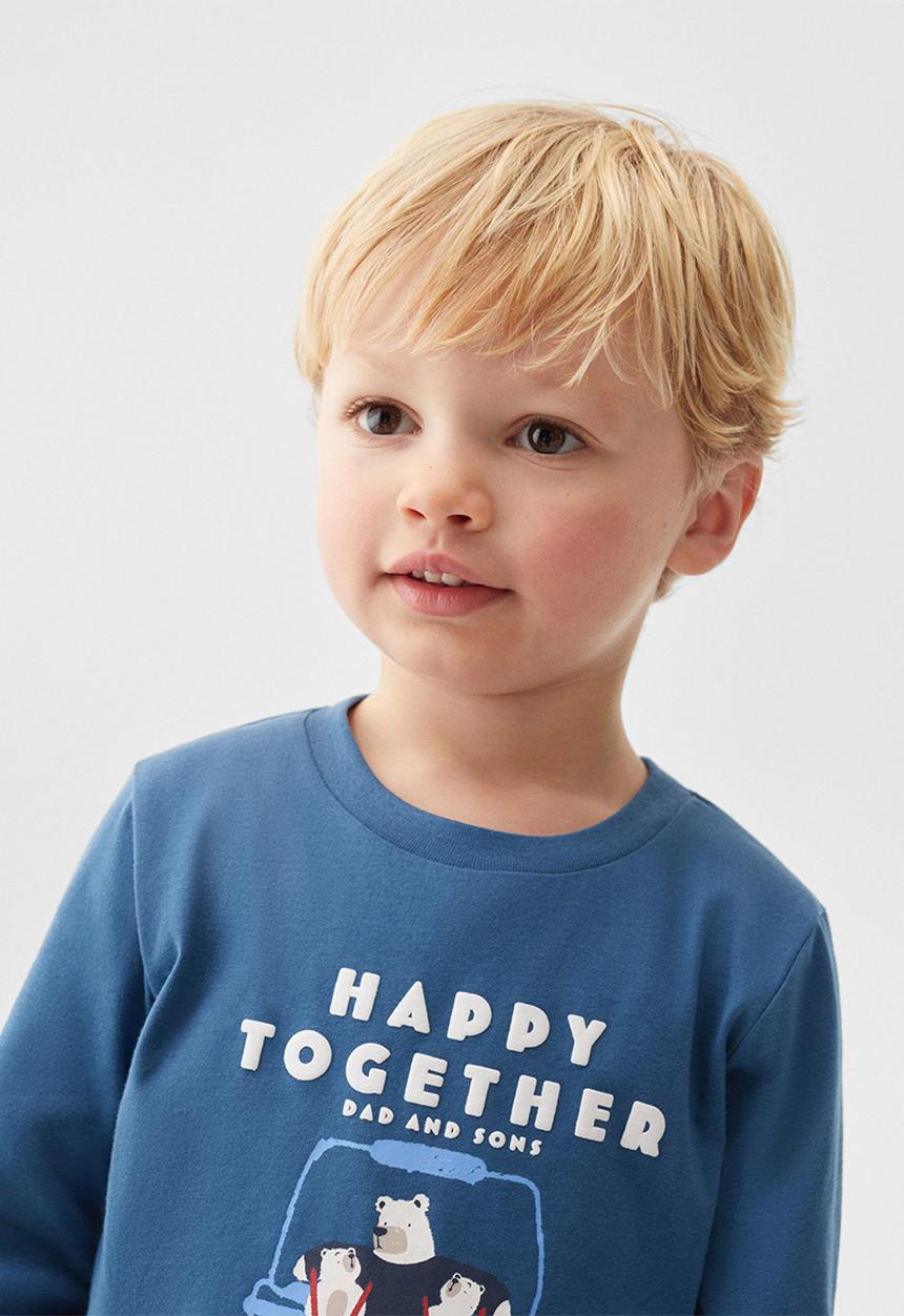 MANGO - T-shirt ski - blue