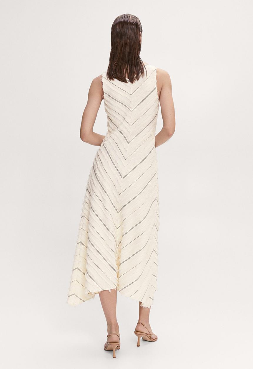 MANGO - Dress fleco - light beige