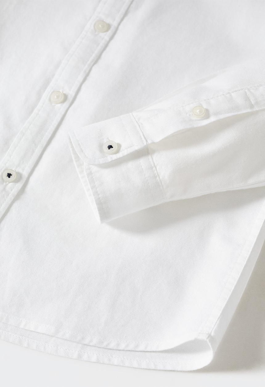 MANGO - Shirt oxford - white