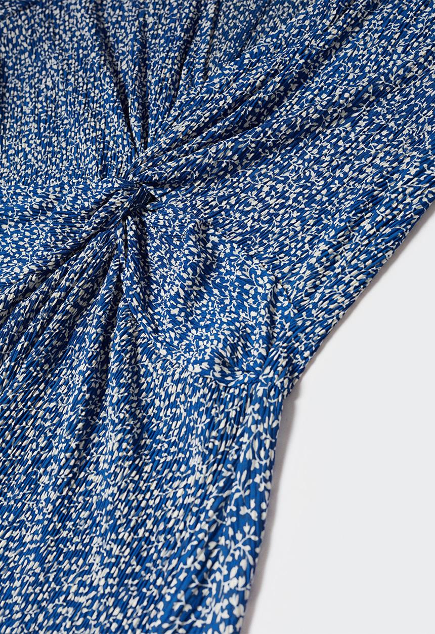 MANGO - Dress poma - mid blue