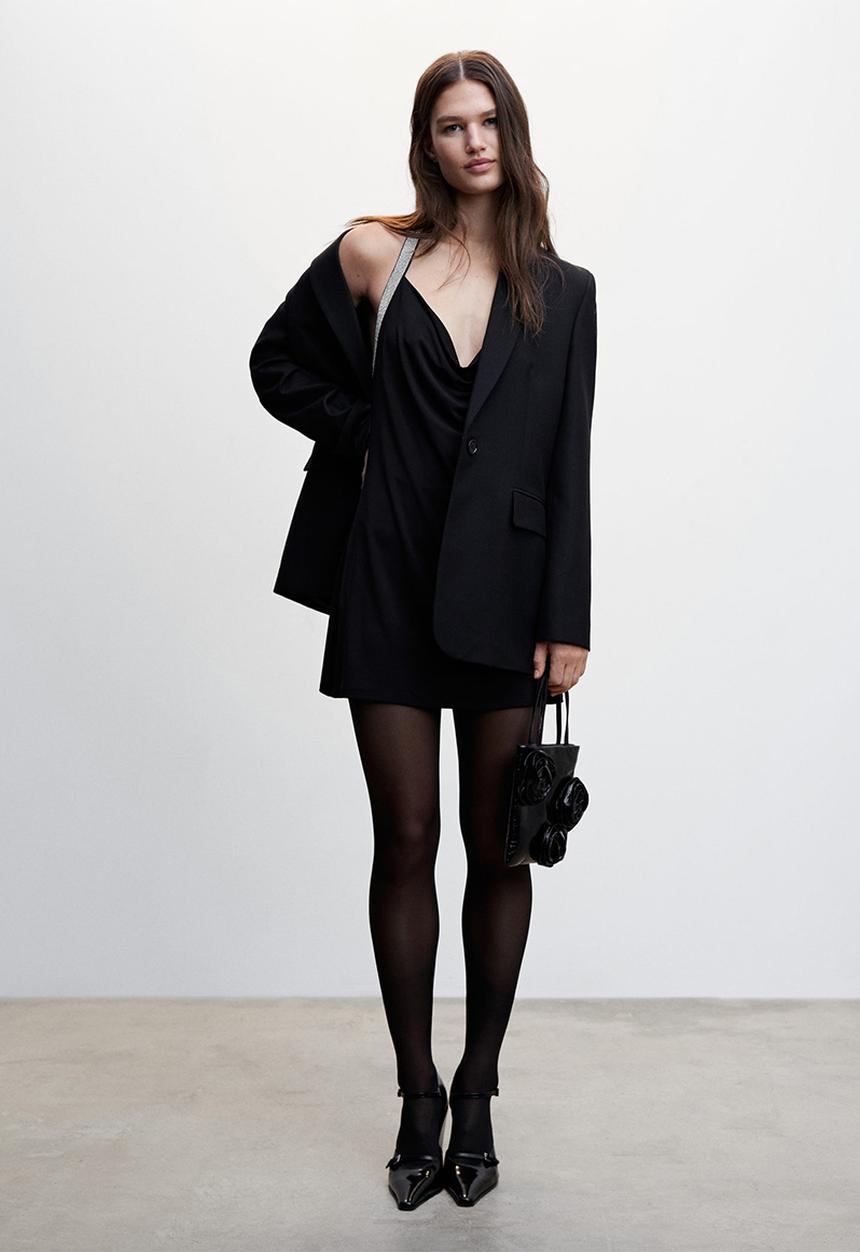 MANGO - Dress lux - black