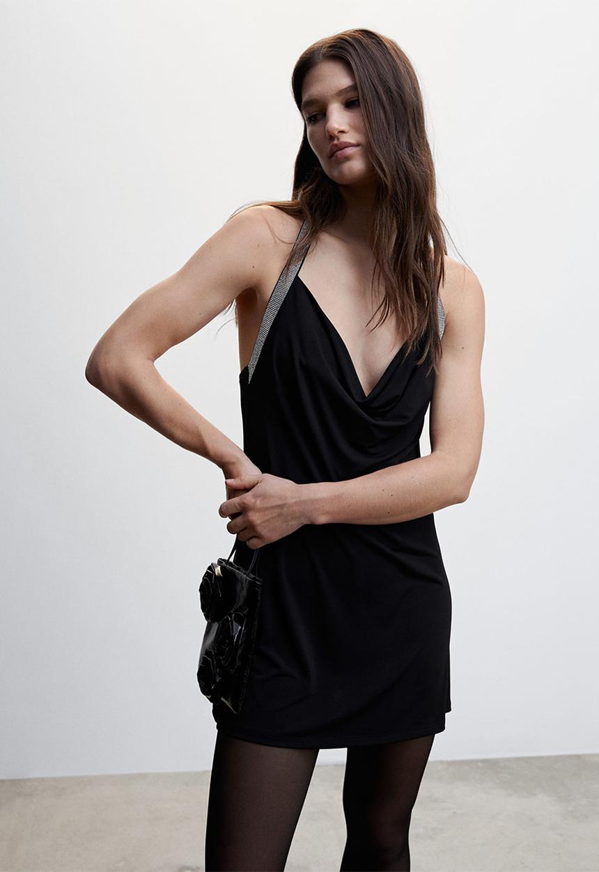 MANGO - Dress lux - black