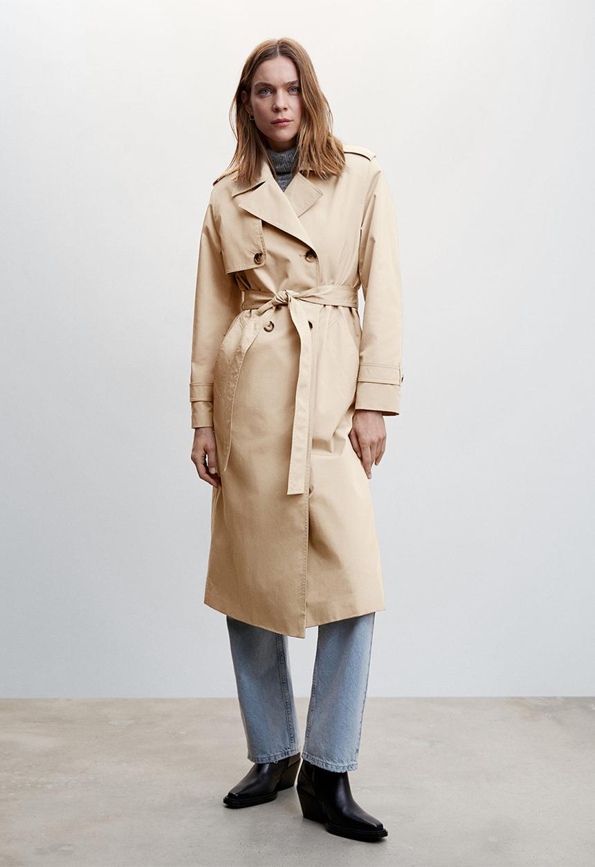 MANGO - Trench coat angela - light beige