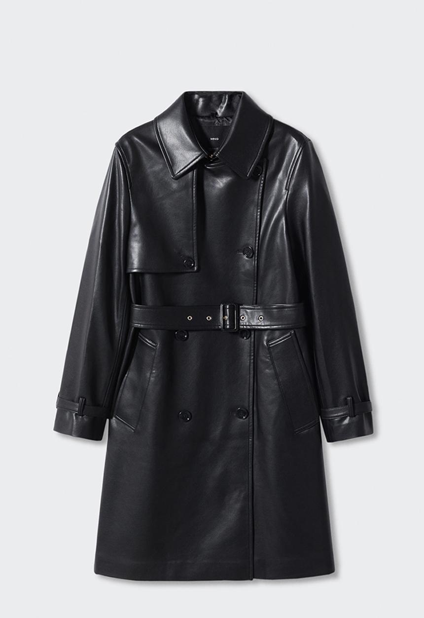 MANGO - Trench coat polanapu - black