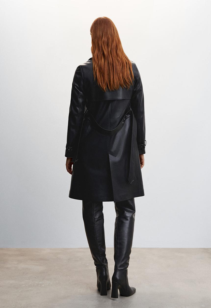 MANGO - Trench coat polanapu - black