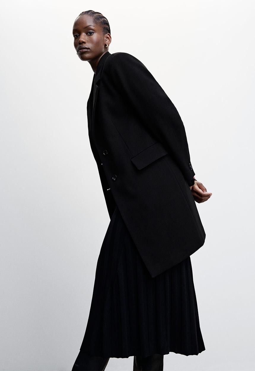 MANGO - Coat sugus - black