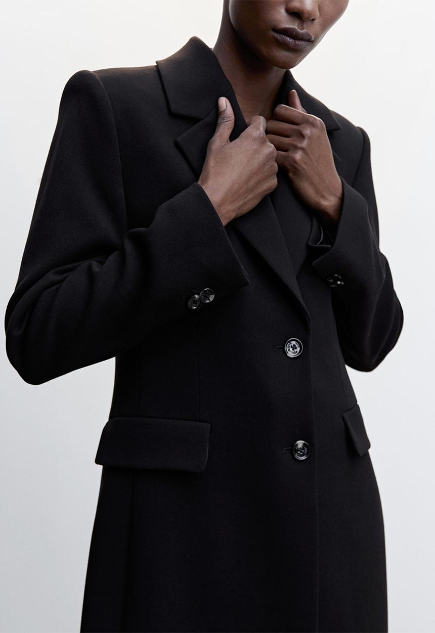 MANGO - Coat sugus - black