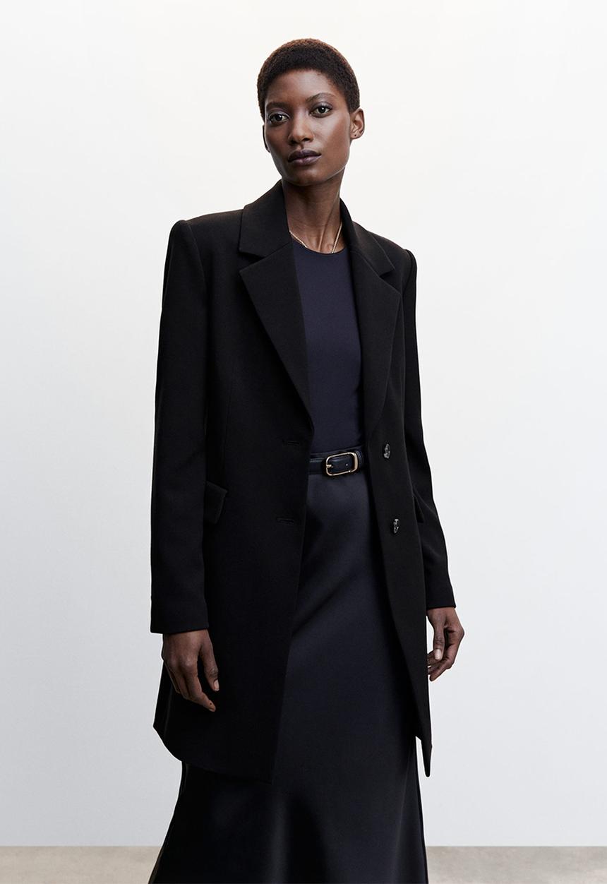 MANGO - Coat sugus - black