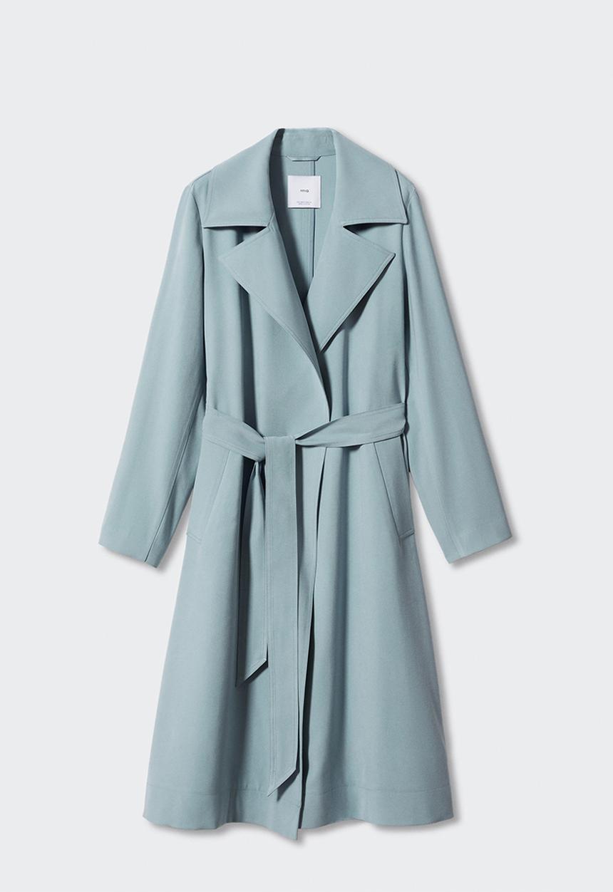 MANGO - Trench coat taxi - medium blue