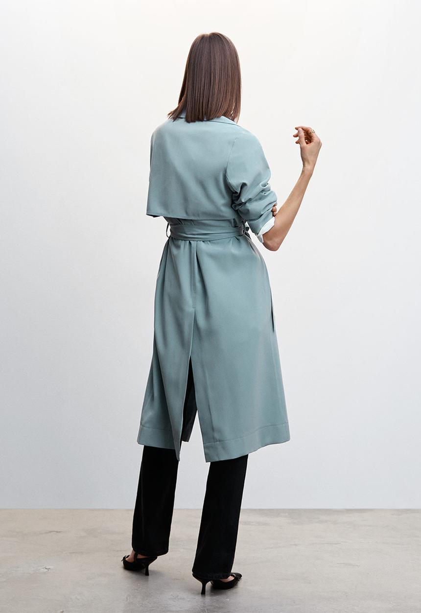 MANGO - Trench coat taxi - medium blue