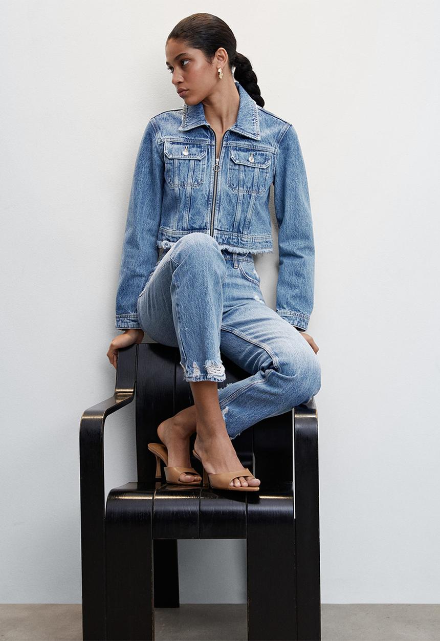 MANGO - Jeans brook - medium blue