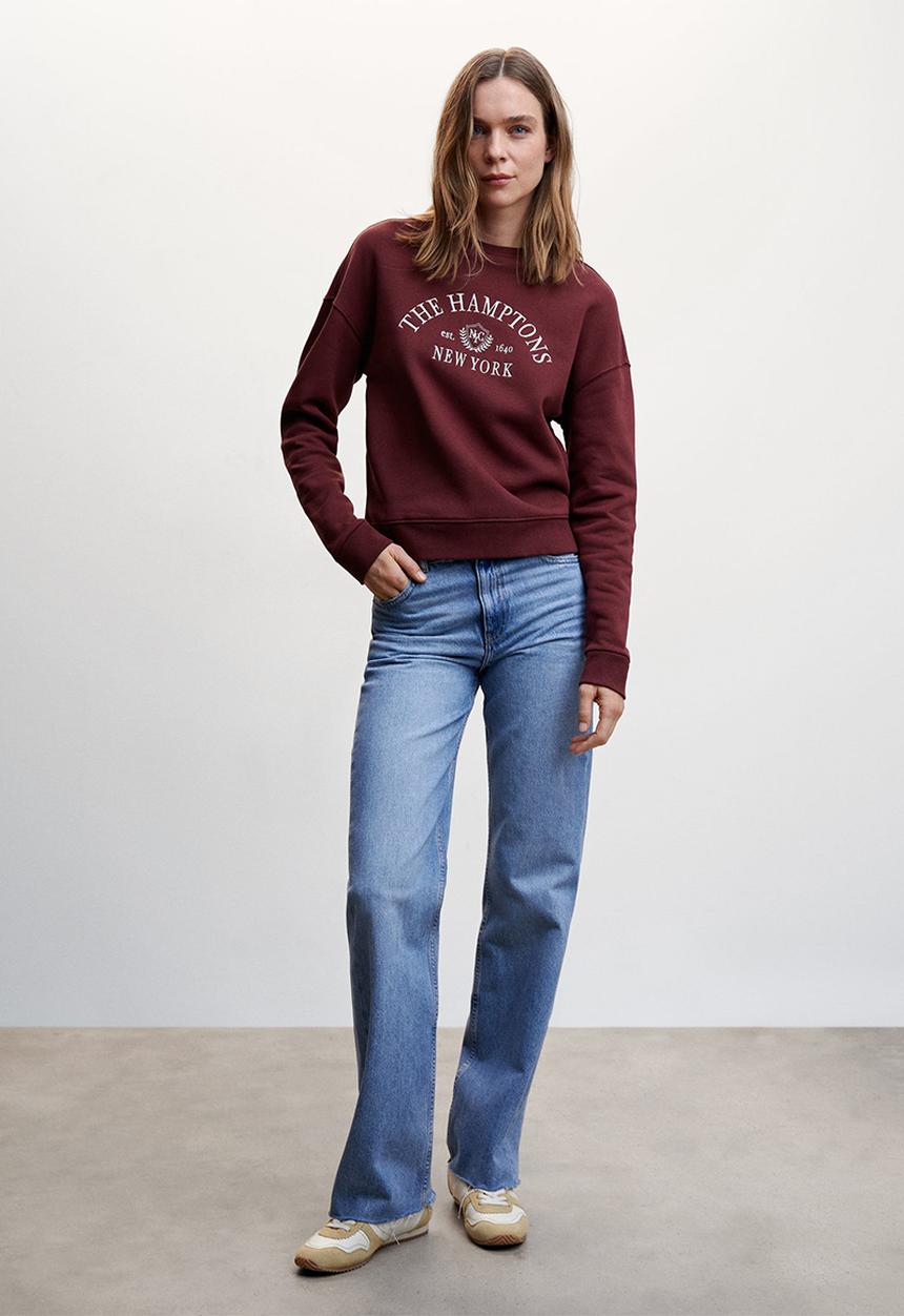 MANGO - Sweatshirt klara - burgundy