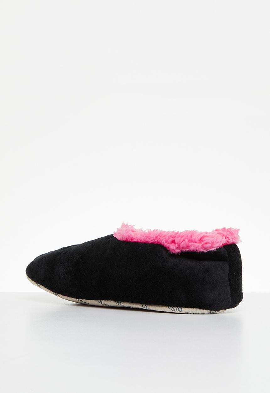 snoozies!® - Hello gorgeous slipper - black