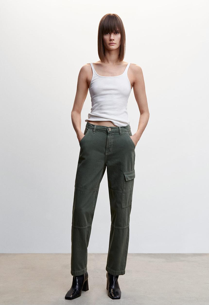 MANGO - Jeans lily - beige/khaki