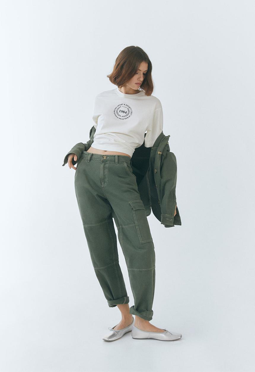 MANGO - Jeans lily - beige/khaki
